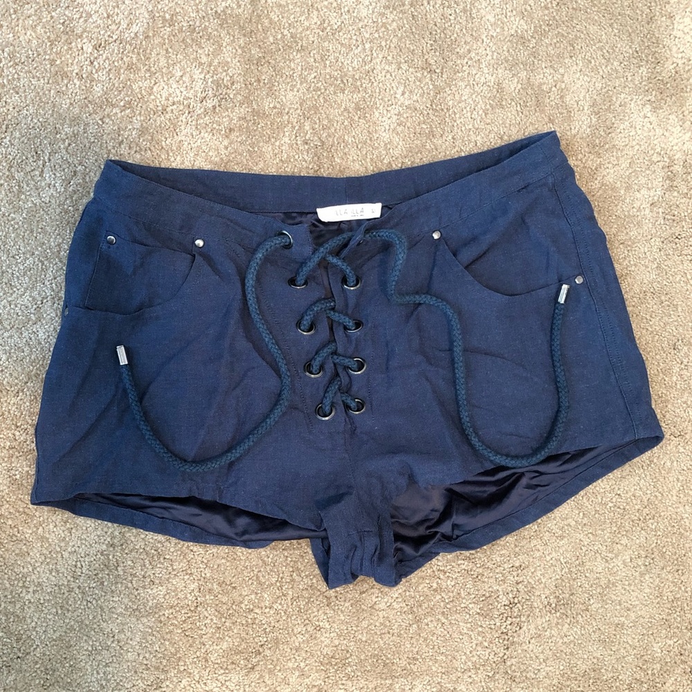 NanaMacs Carter Lace-Up Shorts